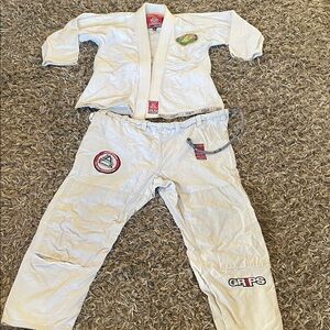 White GRIPS Jiu-Jitsu Gi Set size medium